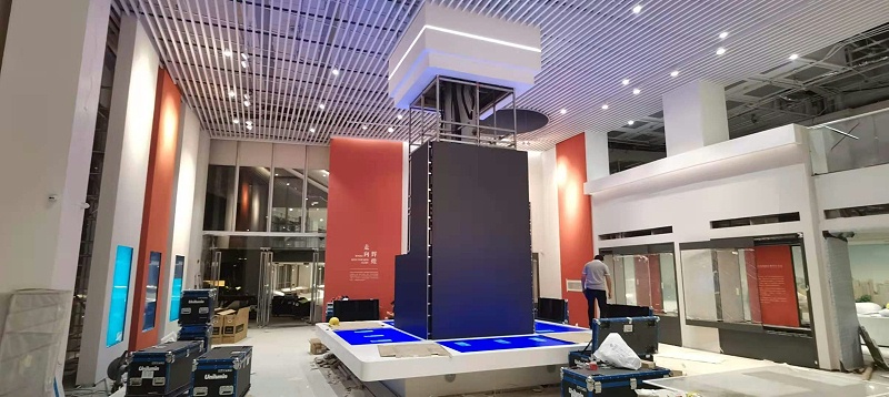 深圳民法博物館拼接屏項目安裝現場 深圳民法博物館拼接屏項目安裝現場