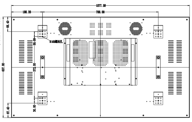 49寸3.5mm液晶拼接屏圖紙 49寸3.5mm液晶拼接屏圖紙