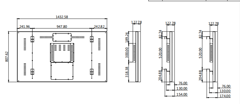三星65寸液晶拼接屏圖紙 三星65寸液晶拼接屏圖紙