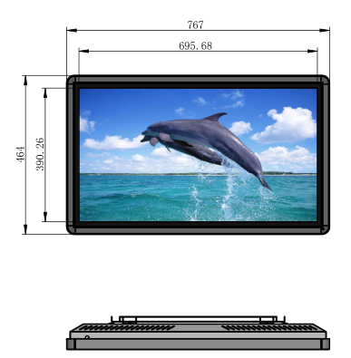 32寸壁掛式觸摸查詢一體機圖紙 32寸壁掛式觸摸查詢一體機圖紙