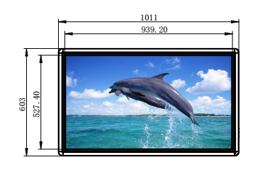 43寸壁掛式觸摸查詢一體機圖紙 43寸壁掛式觸摸查詢一體機圖紙