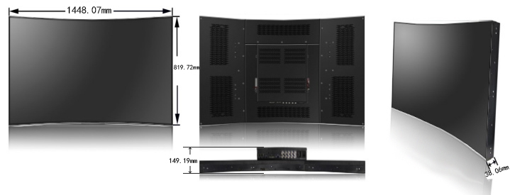 65寸曲面拼接屏 65寸曲面拼接屏