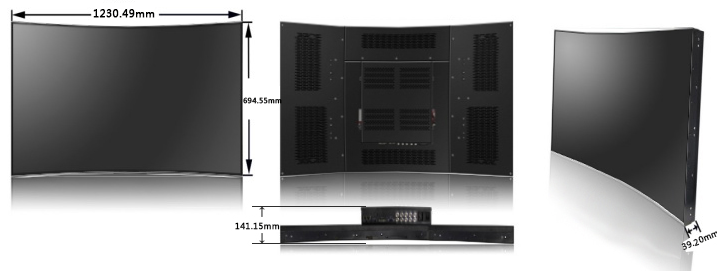 55寸曲面拼接屏 55寸曲面拼接屏