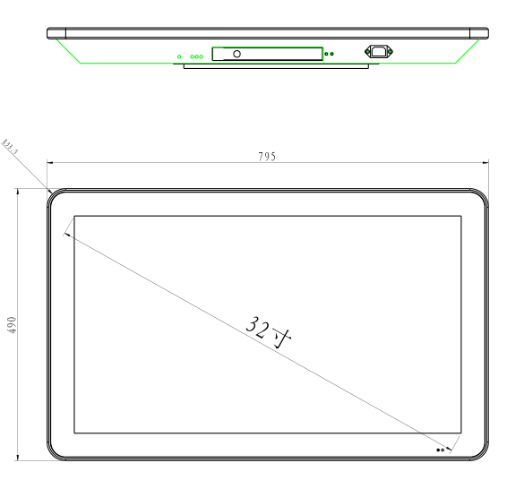32寸壁掛廣告機 32寸壁掛廣告機