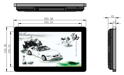 15寸液晶壁掛廣告機圖紙 15寸液晶壁掛廣告機圖紙