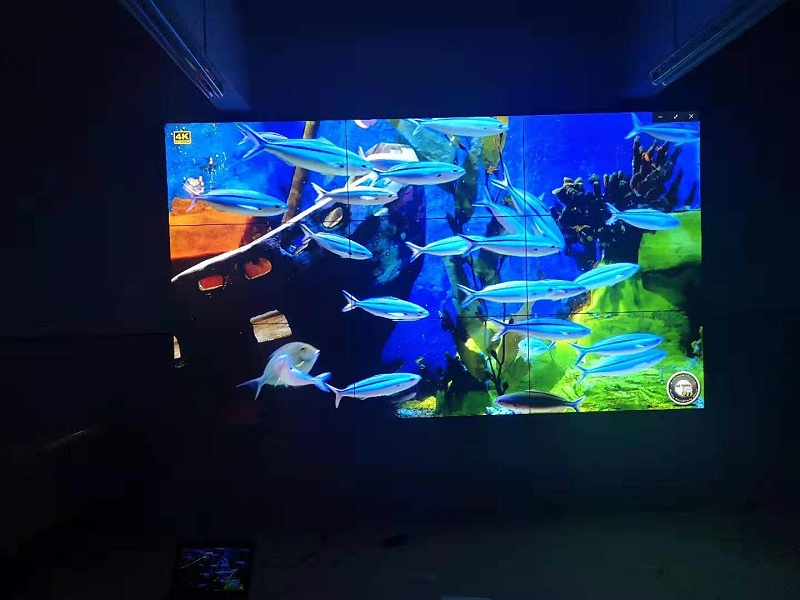 廣東中山某學校55寸3.5mm液晶拼接屏案例 廣東中山某學校55寸3.5mm液晶拼接屏案例