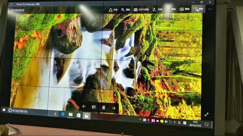 重慶汶羅小學55寸液晶拼接屏4X4單元展示效果圖 重慶汶羅小學55寸液晶拼接屏4X4單元展示效果圖