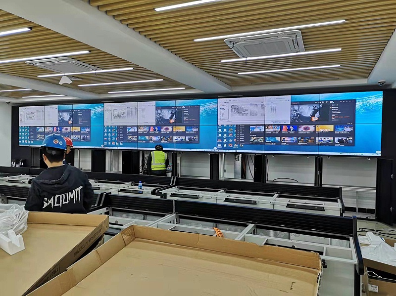 中億睿55寸拼接屏監(jiān)控顯示系統(tǒng)為廣東珠海某企業(yè)賦能信息化管理 中億睿55寸拼接屏監(jiān)控顯示系統(tǒng)為廣東珠海某企業(yè)賦能信息化管理