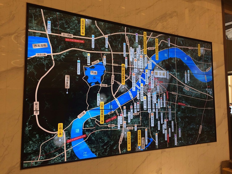 浙江杭州保利地產55寸3.5mm3X3單元液晶拼接屏項目 浙江杭州保利地產55寸3.5mm3X3單元液晶拼接屏項目