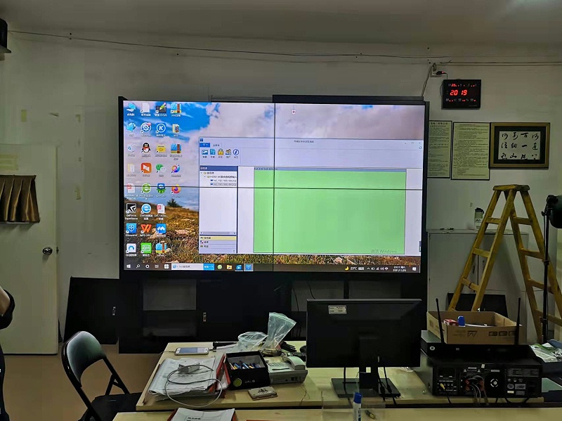 中億睿65寸拼接屏會議室項目安裝效果圖 中億睿65寸拼接屏會議室項目安裝效果圖