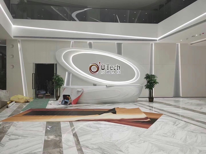 中億睿互動滑軌屏案例:橙色科技企業展廳 中億睿互動滑軌屏案例:橙色科技企業展廳