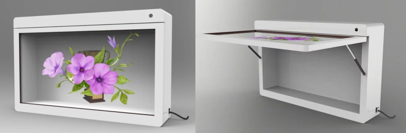 透明屏展示柜效果圖 透明屏展示柜效果圖