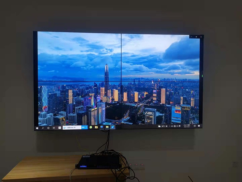 55寸拼接屏入駐深圳光明北橋黨群服務中心會議室項目安裝展示效果圖 55寸拼接屏入駐深圳光明北橋黨群服務中心會議室項目安裝展示效果圖