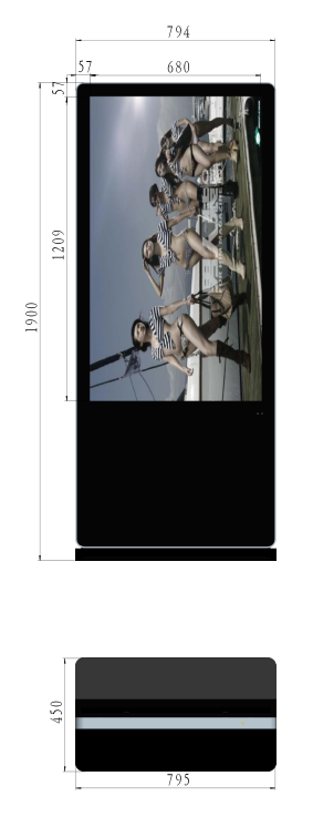 55寸立式廣告機 55寸立式廣告機