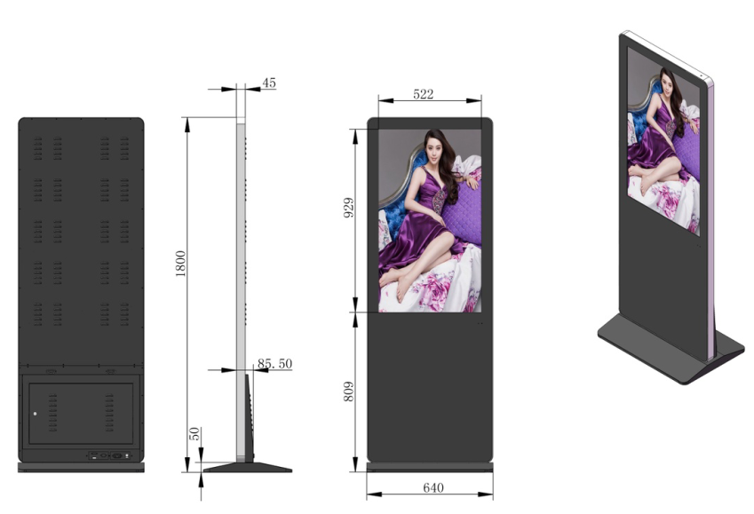 43寸立式廣告機 43寸立式廣告機