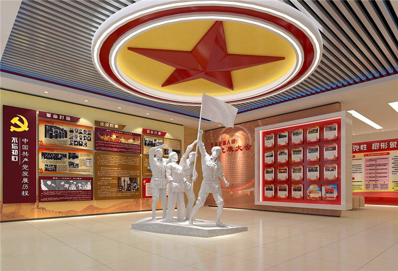 黨建展廳互動滑軌展示系統 黨建展廳互動滑軌展示系統