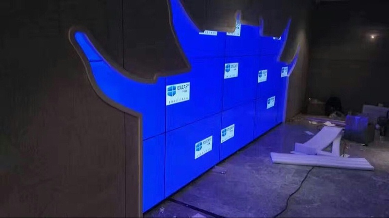 浙江寧波萬科桂語里55寸3.5mm3X5單元液晶拼接屏項目